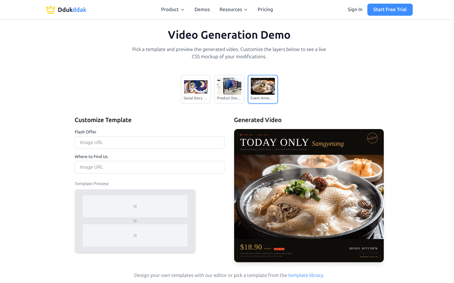 Video Generation Demo