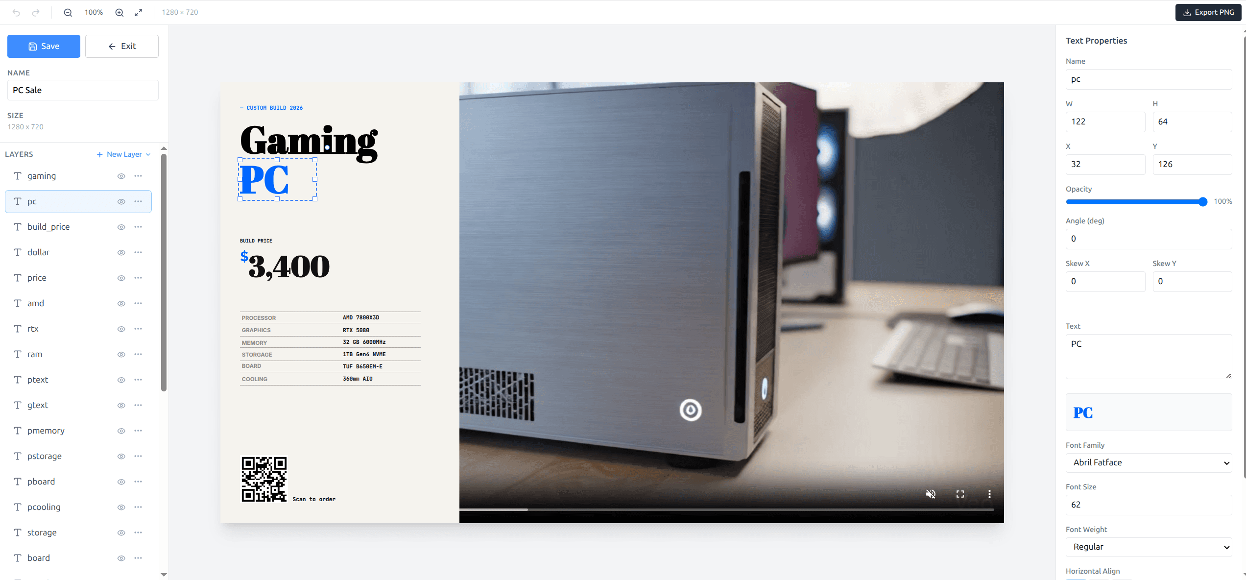 Image Editor - PC Sale